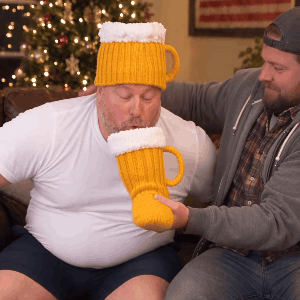 Beer Mug Socks + Beer Hat Set